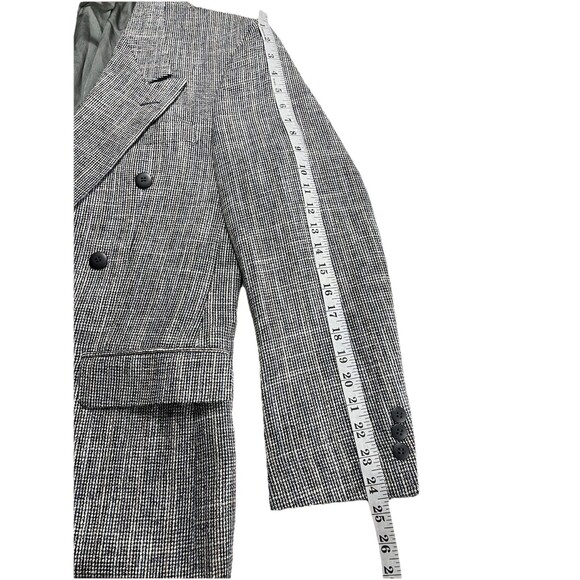 Vintage Bachrach Blazer 38R Double Breasted Prince of Wales Check - Picture 11 of 12